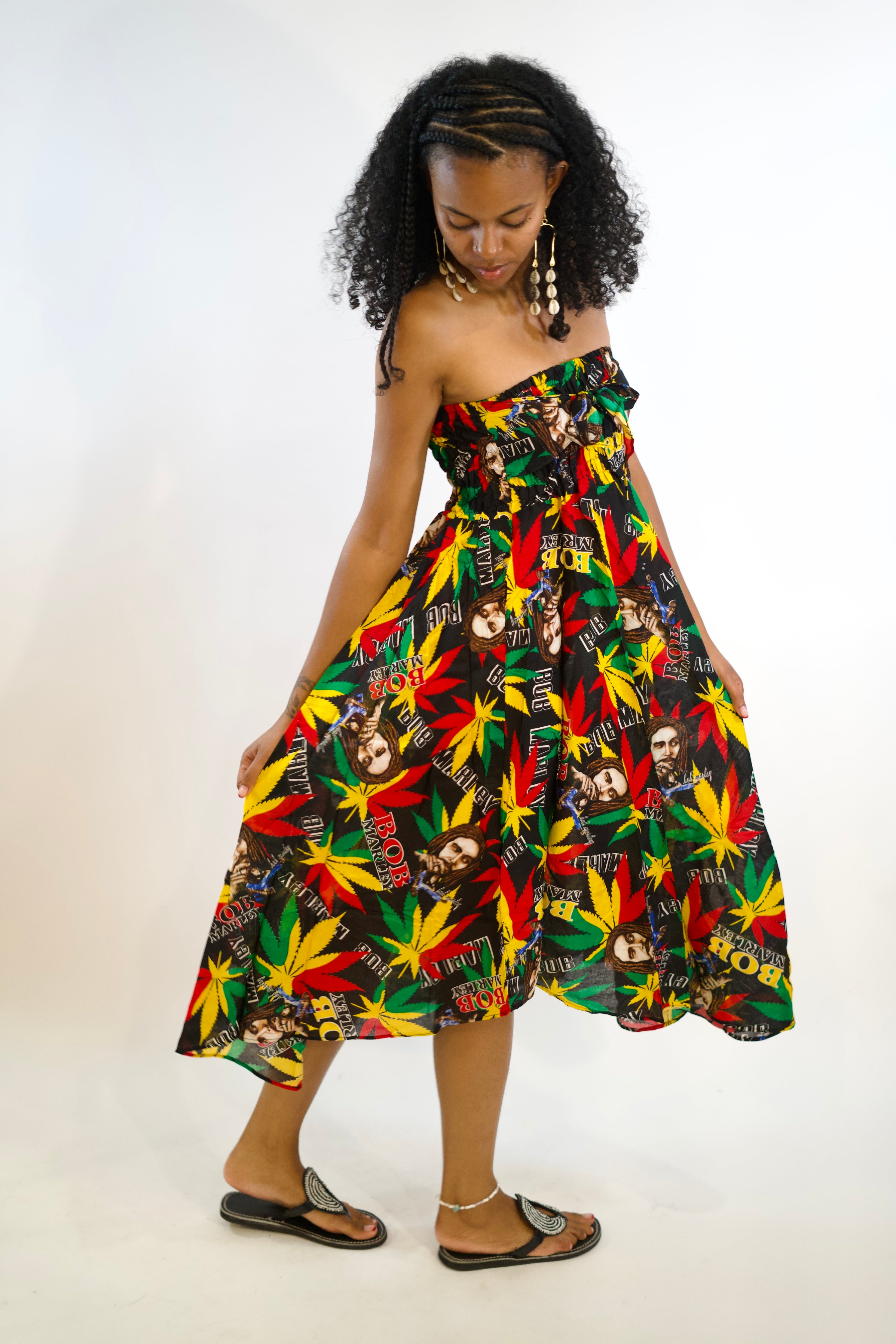bob marley maxi dress Bob Marley Rastafarian Reggae Rasta Jamaica Print Maxi Long Dress JSBlueRidge.com Wholesale